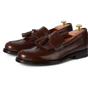 6 CM / 2.36 Inches (No Shoe Last) - CMR CHAMARIPA Men Taller Shoes - Height Increasing Leather Shoes - Dark Brown Boutique Hand-Made Loafers