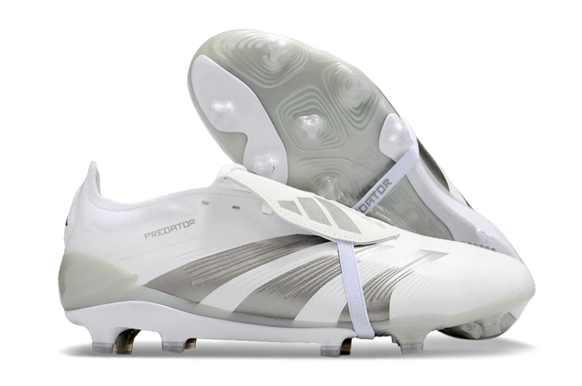 Adidas Predator Accuracy  Shoes - White | Cloud Gray - FREE SHIPPING WORLDWIDE