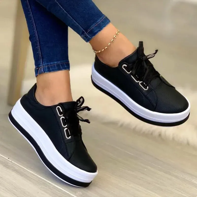 Ashore Shop Women Sports Shoes Lady Vulcanized Shoes Outdoor Platform Shoes