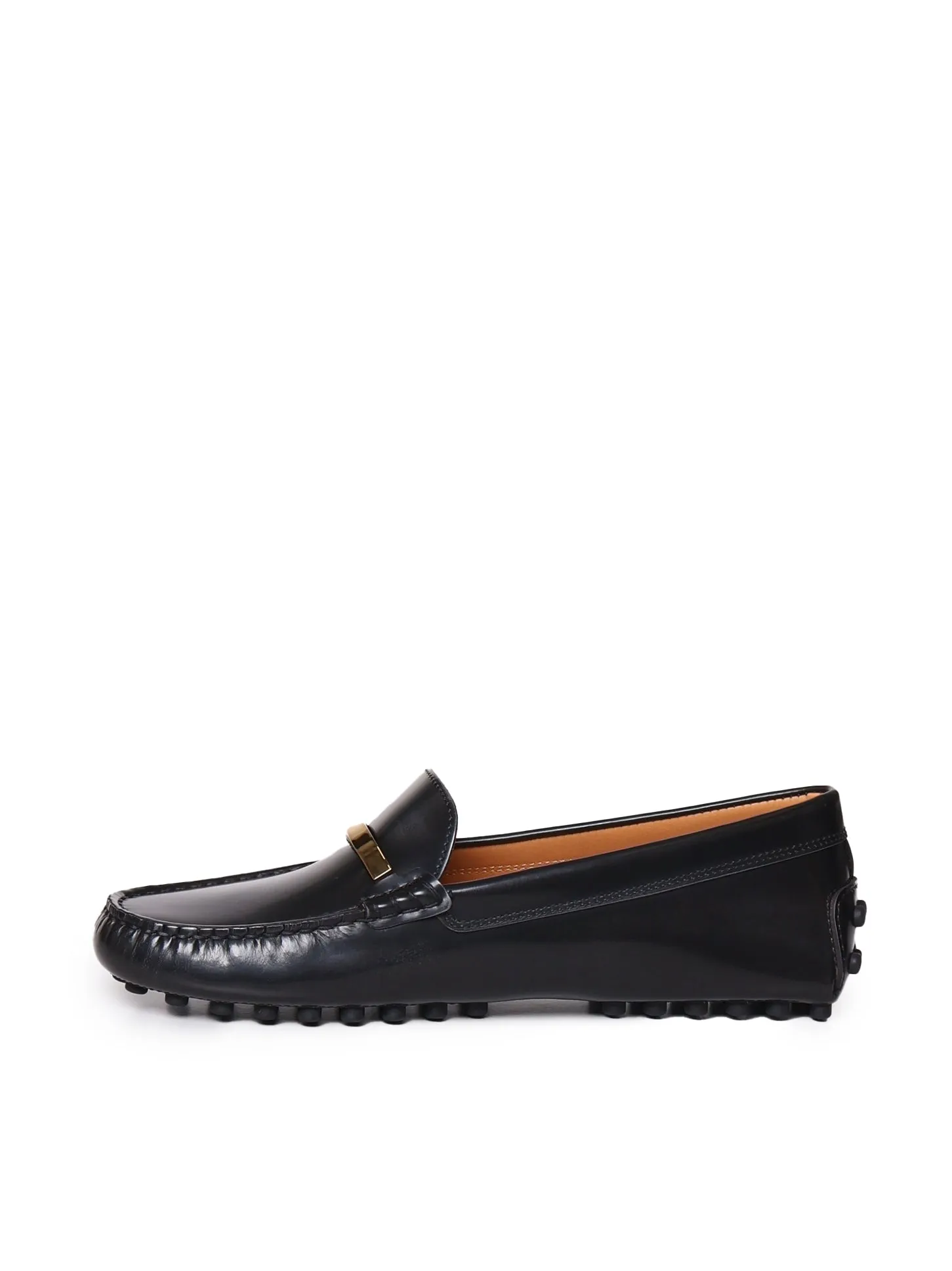 Black Leather Loafers Made in Italy