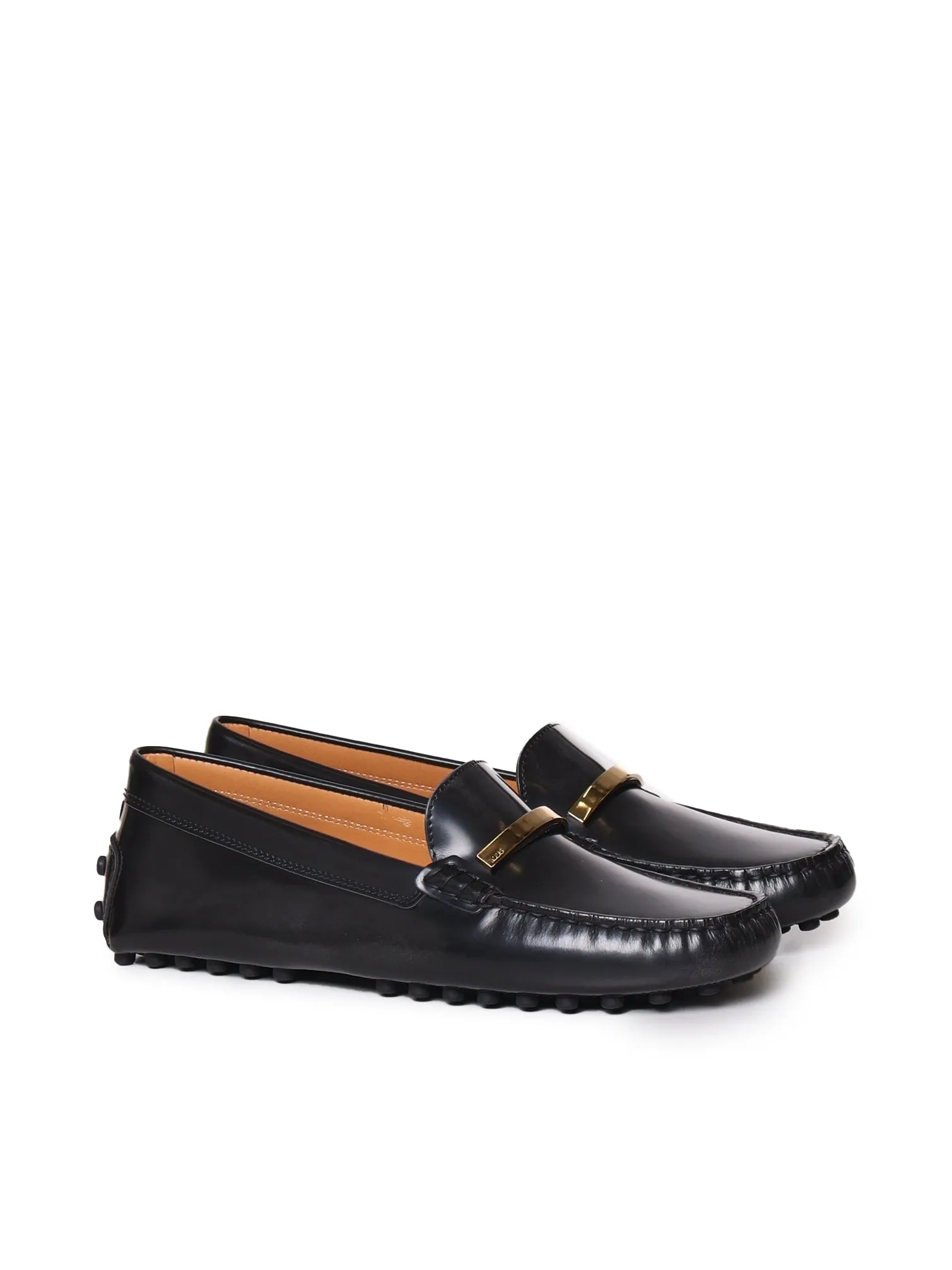 Black Leather Loafers Made in Italy