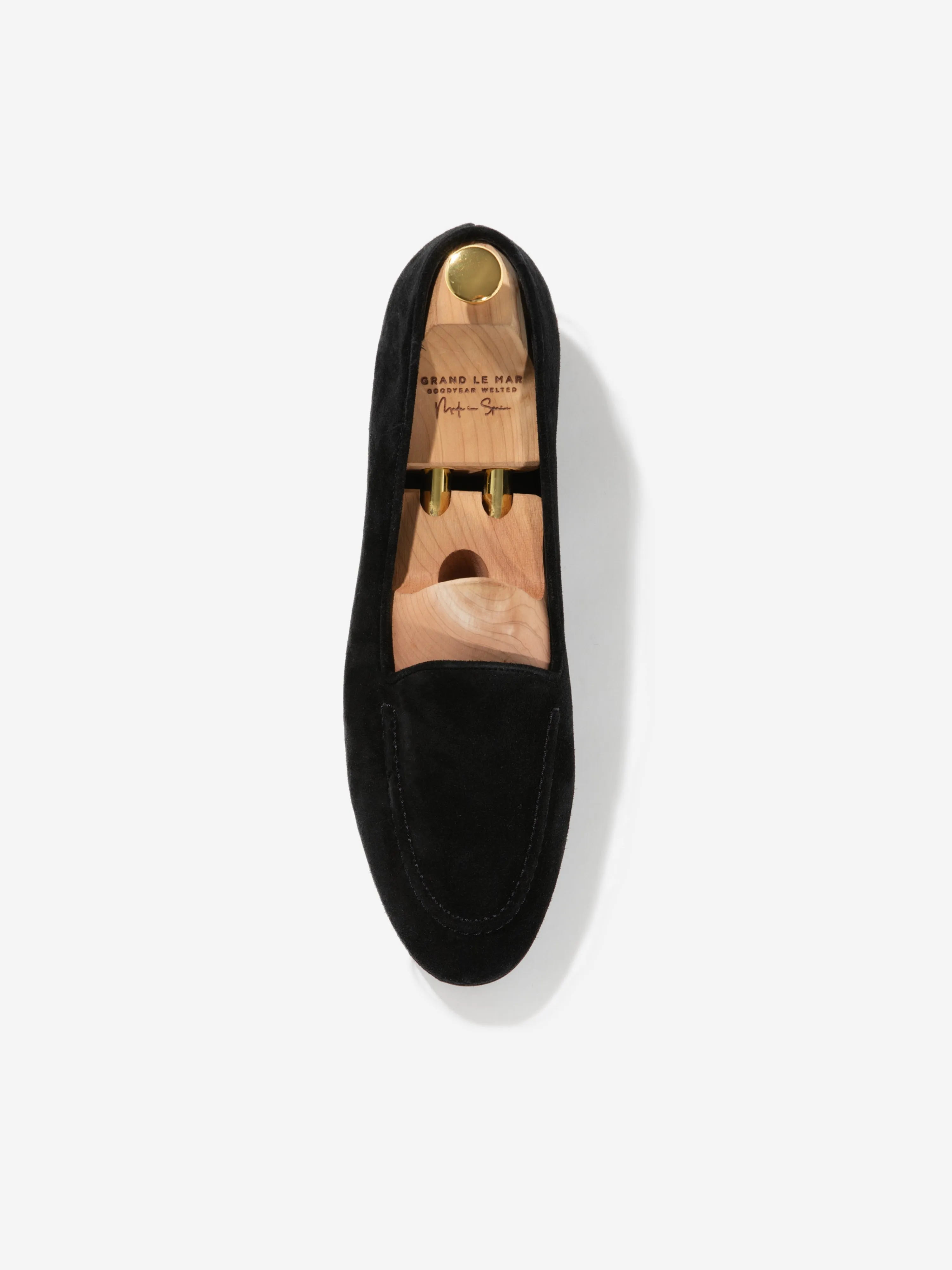 Black Suede Belgian Loafers