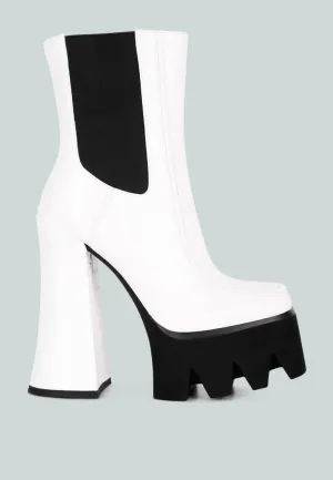 Bold Platform Chunky Chelsea Ankle Boots for Elevated Style