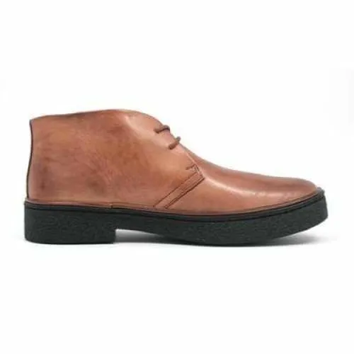 British Walkers Playboy Men's Light Brown Leather