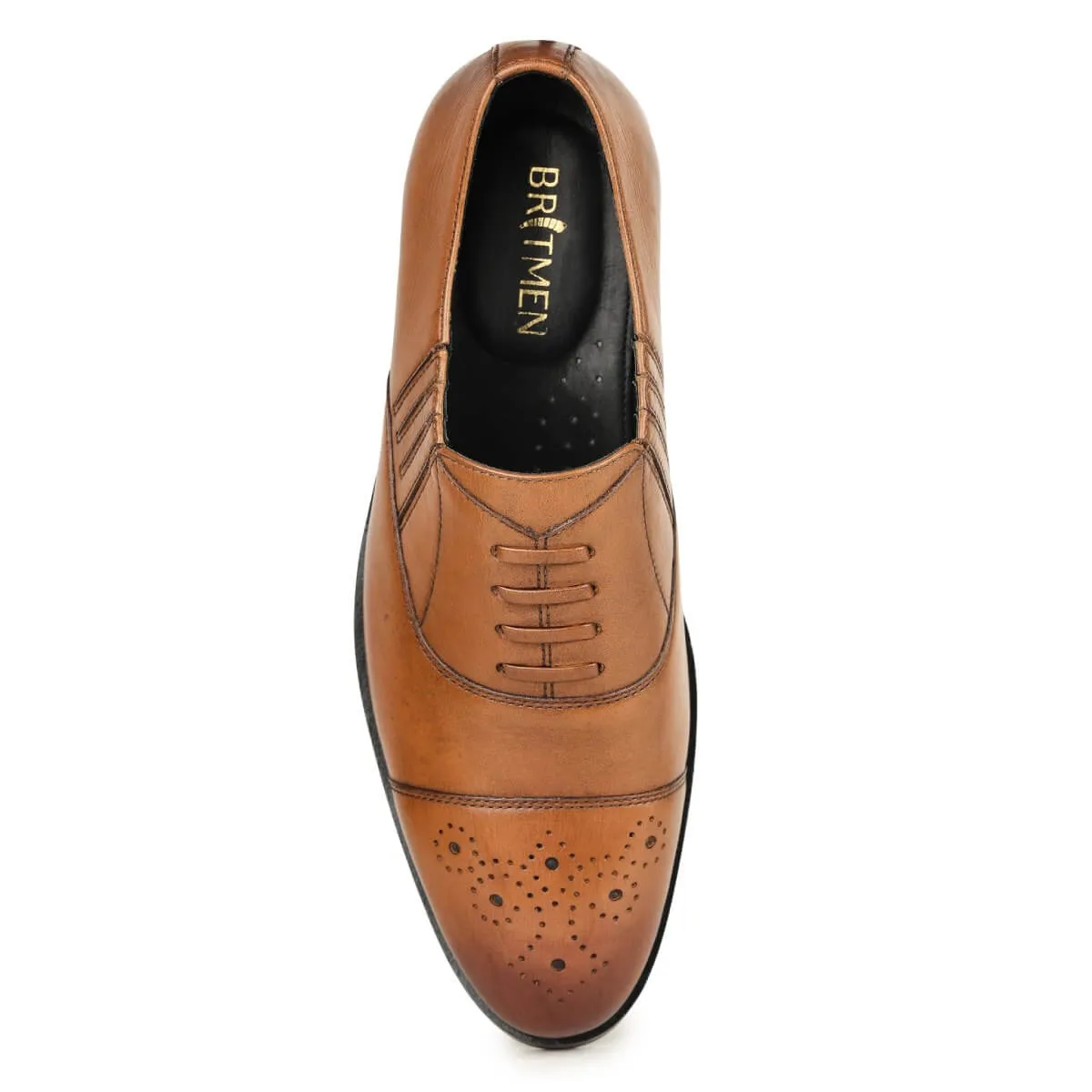 Britmen 5121 Brogue Shoes Formal Parallel Lace Ups