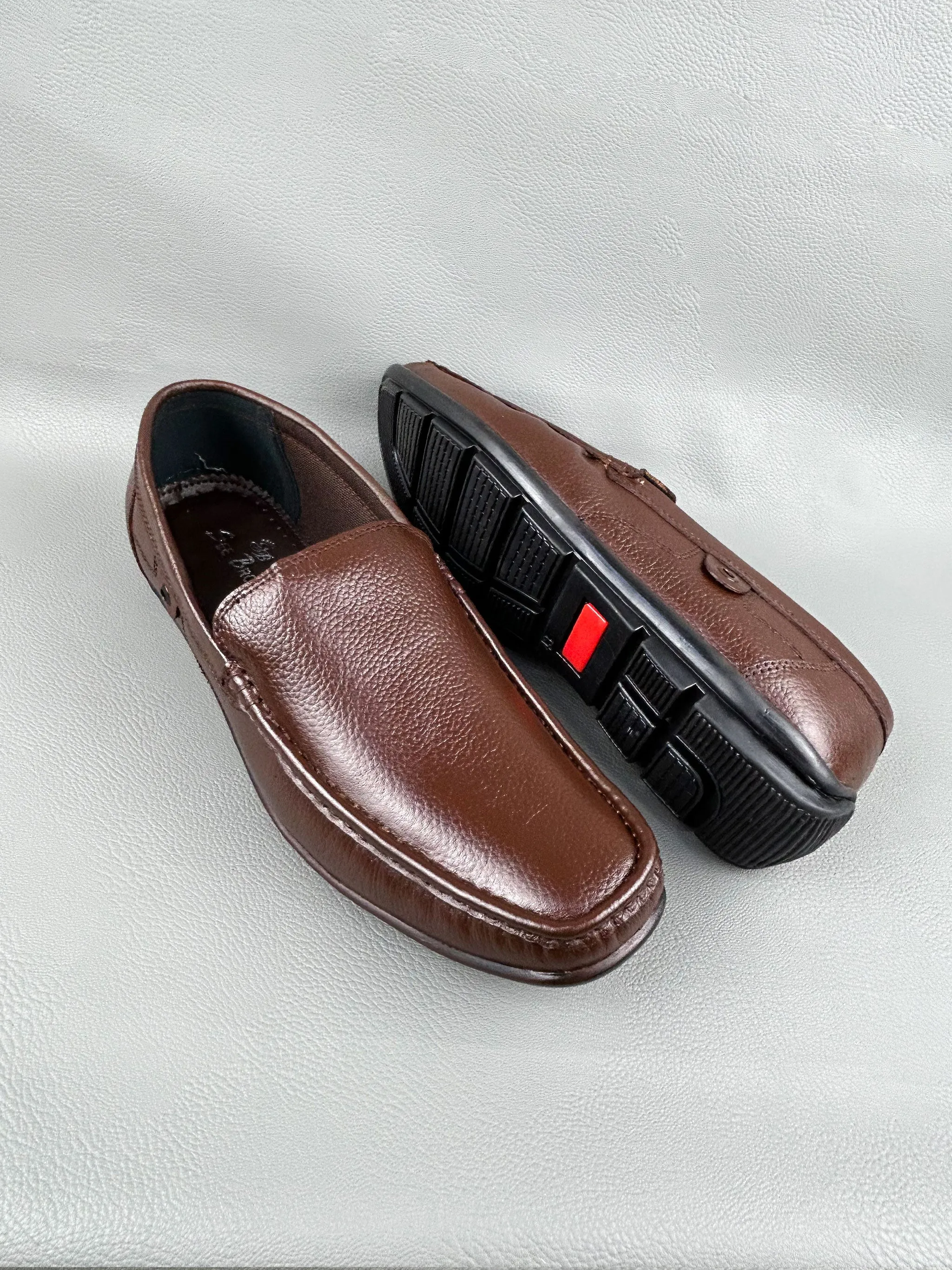 Brown Leather Formal Shoes For Men MS92