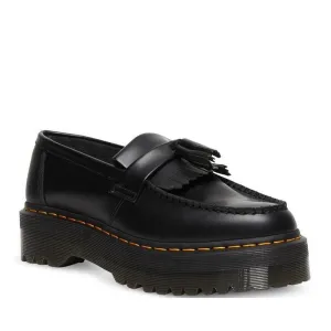 Dr Martens Adrian Quad Black Smooth Loafer Shoes