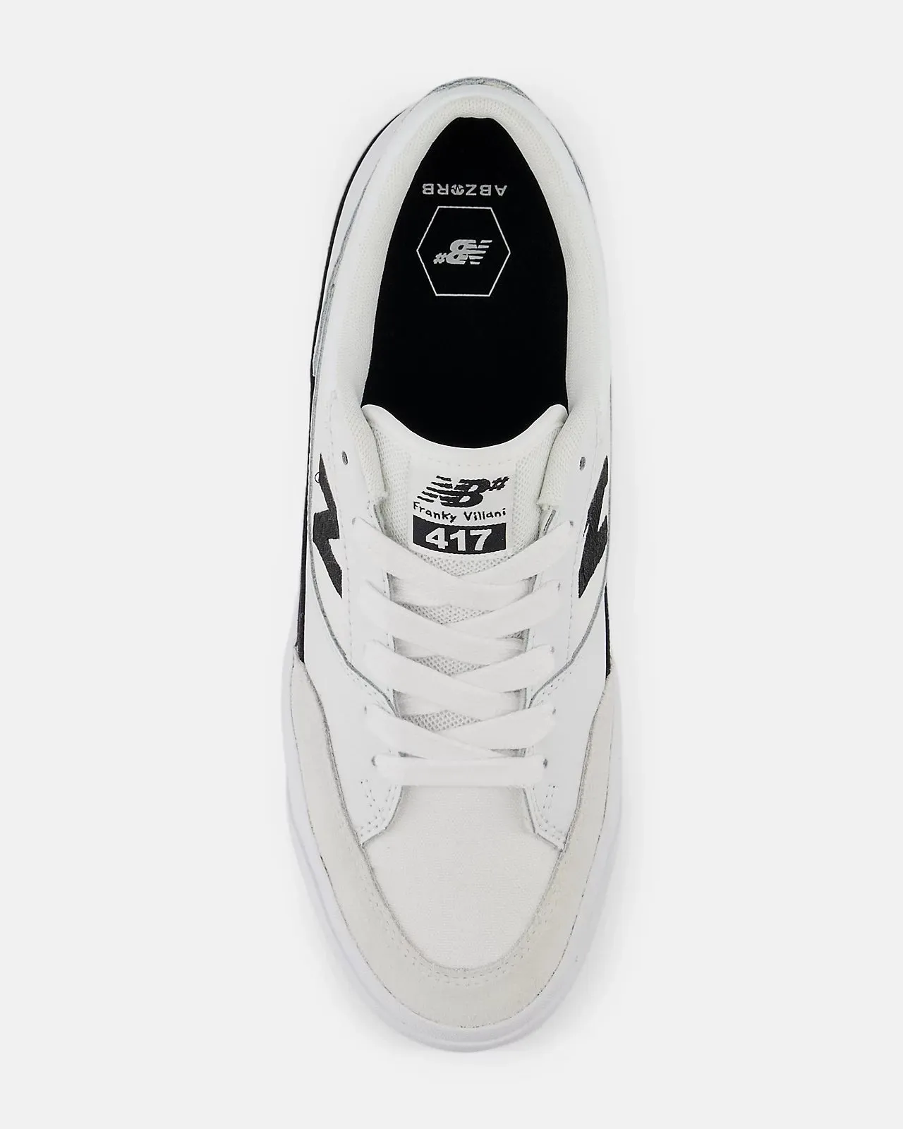 Franky Villani 417 Low Signature Shoes in White & Black