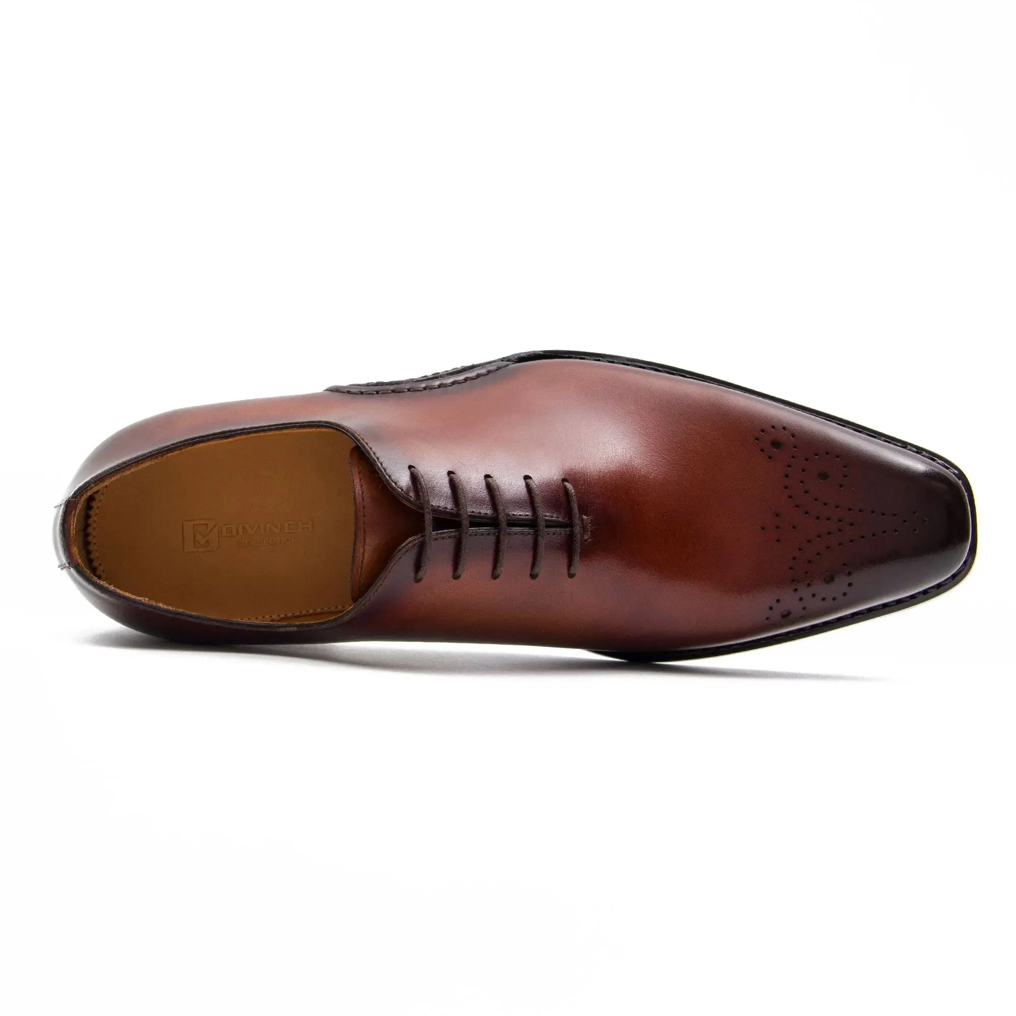 Goodyear Handmade Patina Oxford Shoes-Brown