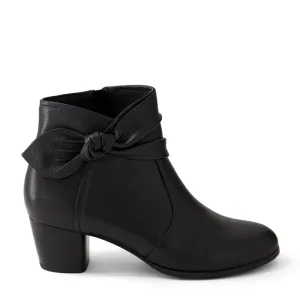 GROOVIE W - BLACK-BLACK HEEL LEATHER