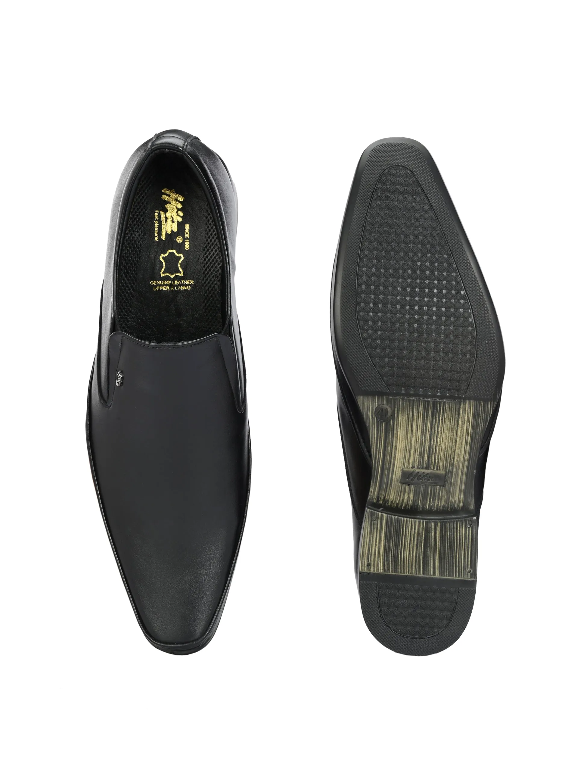 HITZ8909-Men's Black Formal Slip-On Shoes