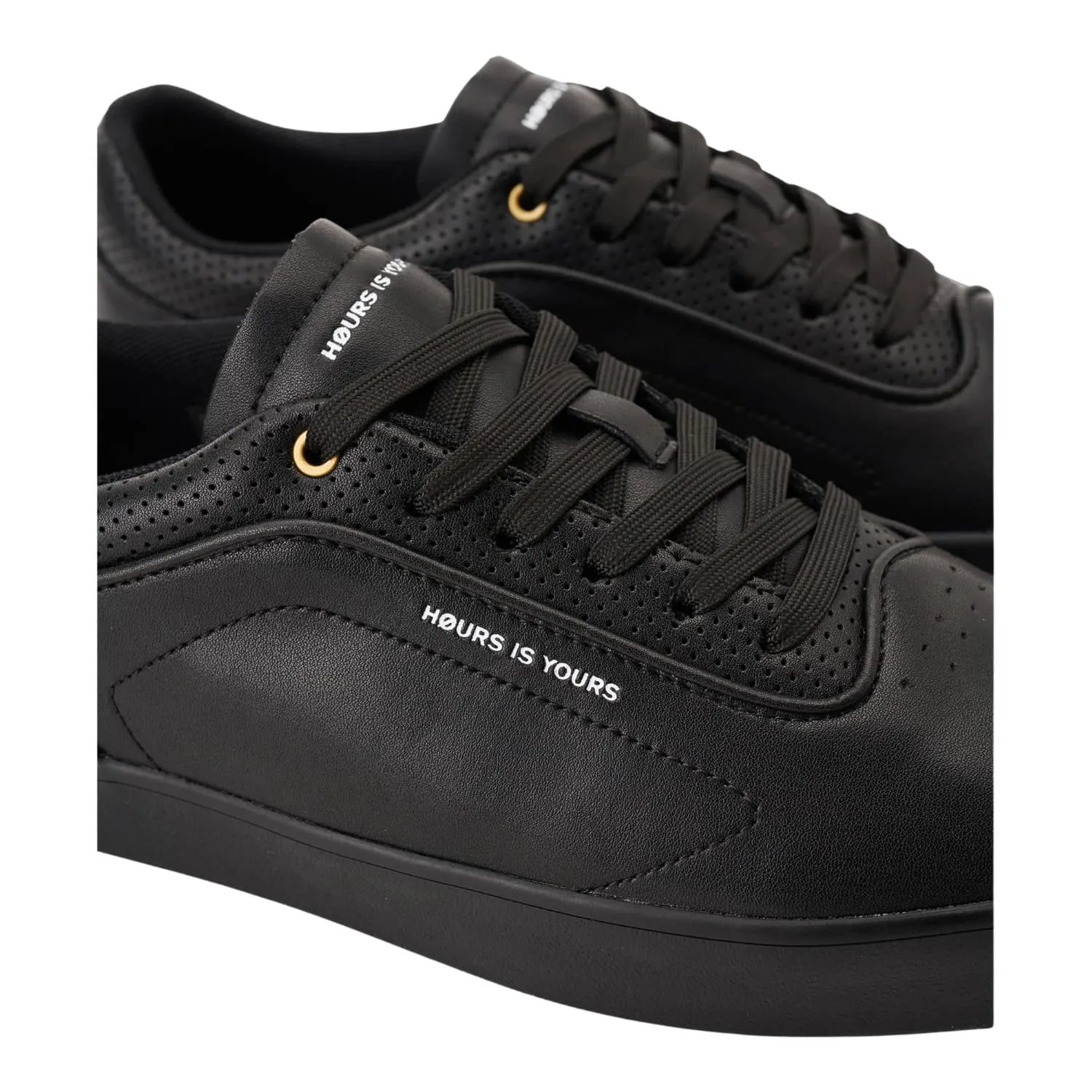 Høurs Is Yours Herman Code V2 Skate Shoes - Black Leather