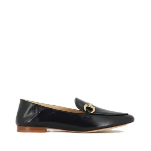 Isidora Black Nappa Loafers