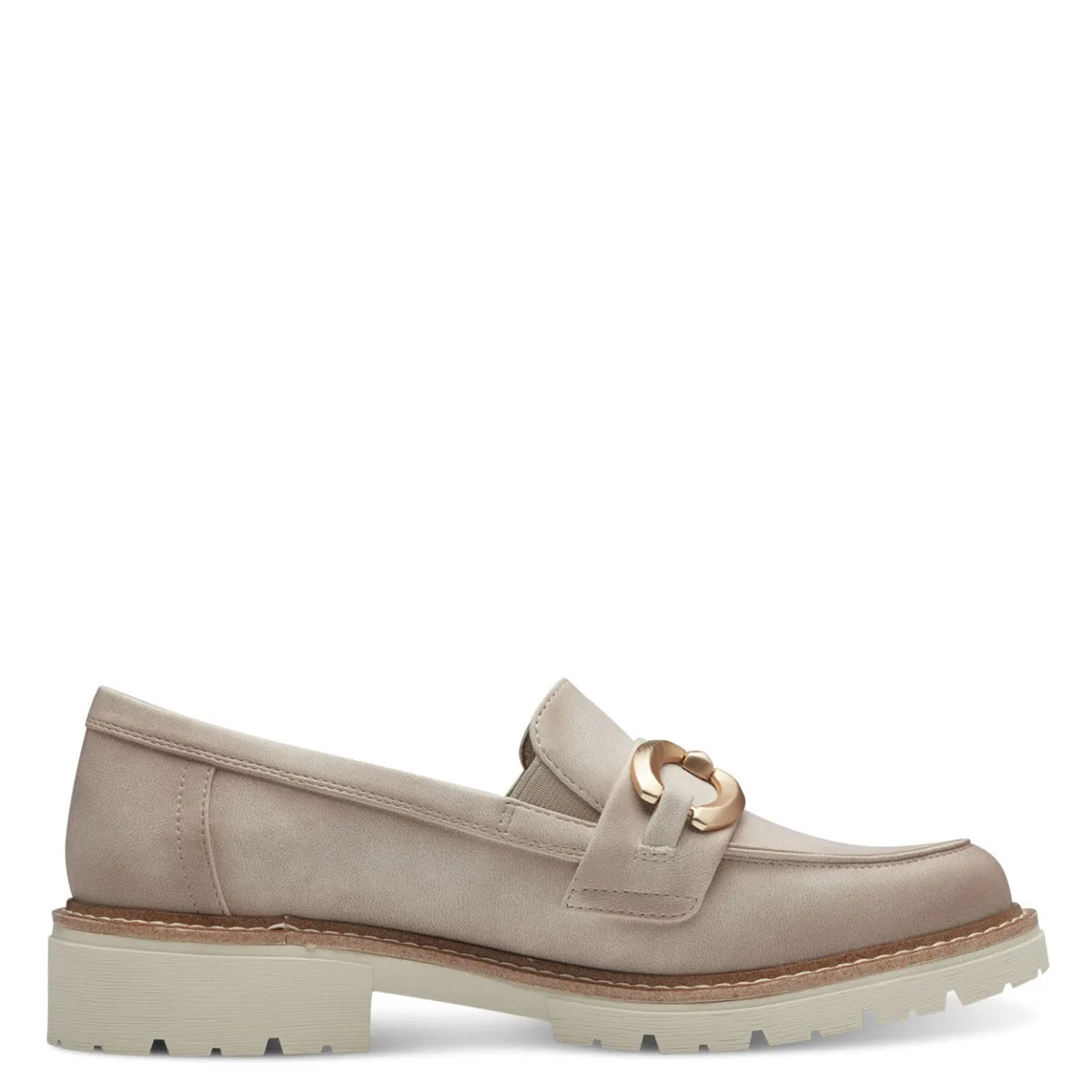 Jana Vegan Beige Loafers: Comfort & Style