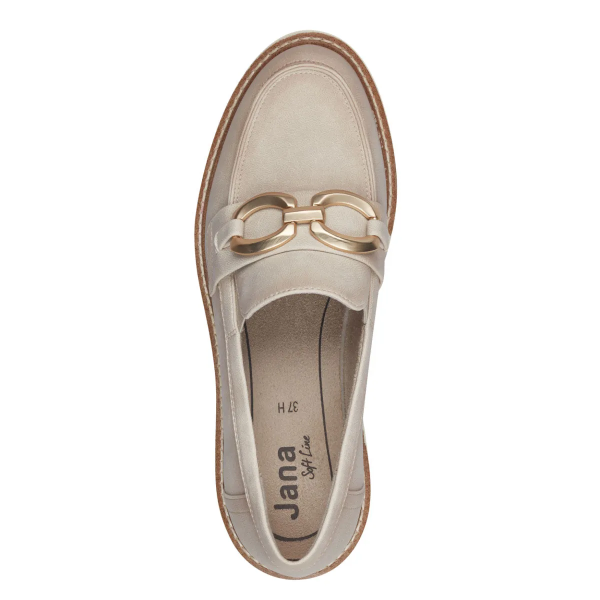 Jana Vegan Beige Loafers: Comfort & Style