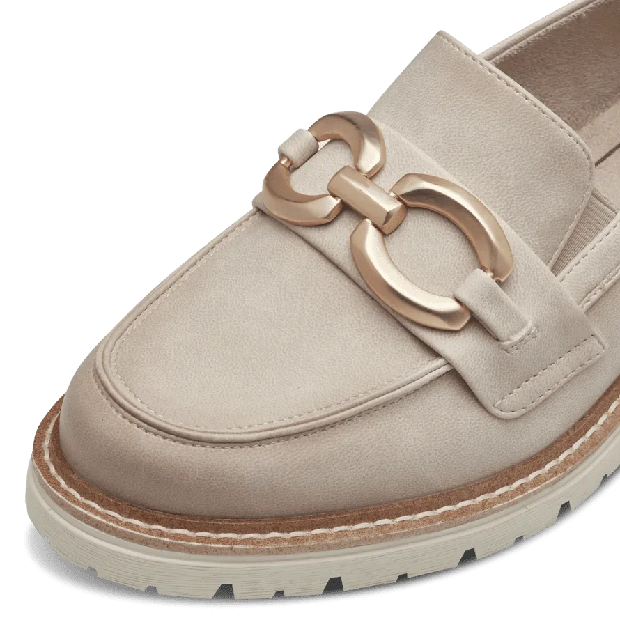 Jana Vegan Beige Loafers: Comfort & Style