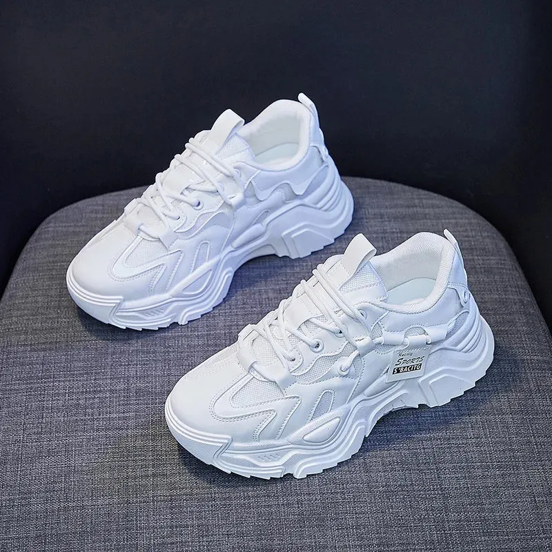 Joskaa 2024 New Chunky White 90s Platform Sneakers