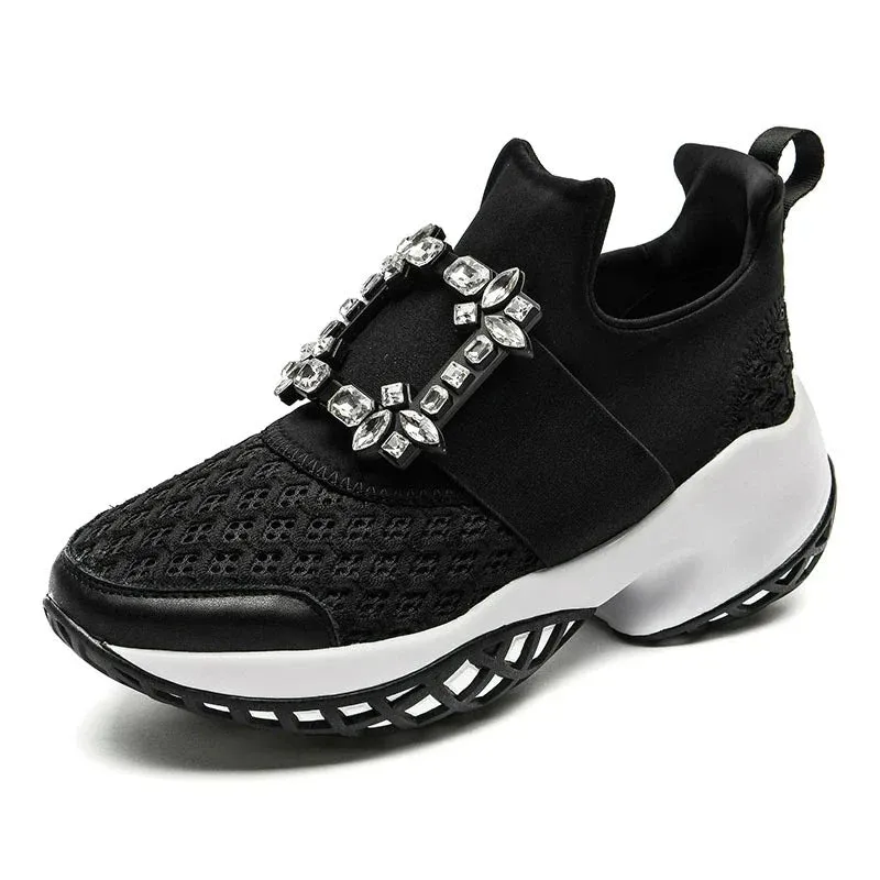 Joskaa 2024 New Platform Sneakers Black And White