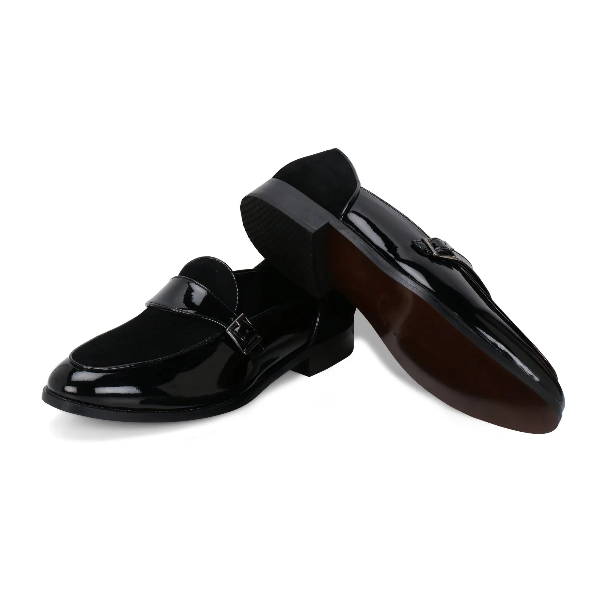 Kingston Black Single Monk Loafer