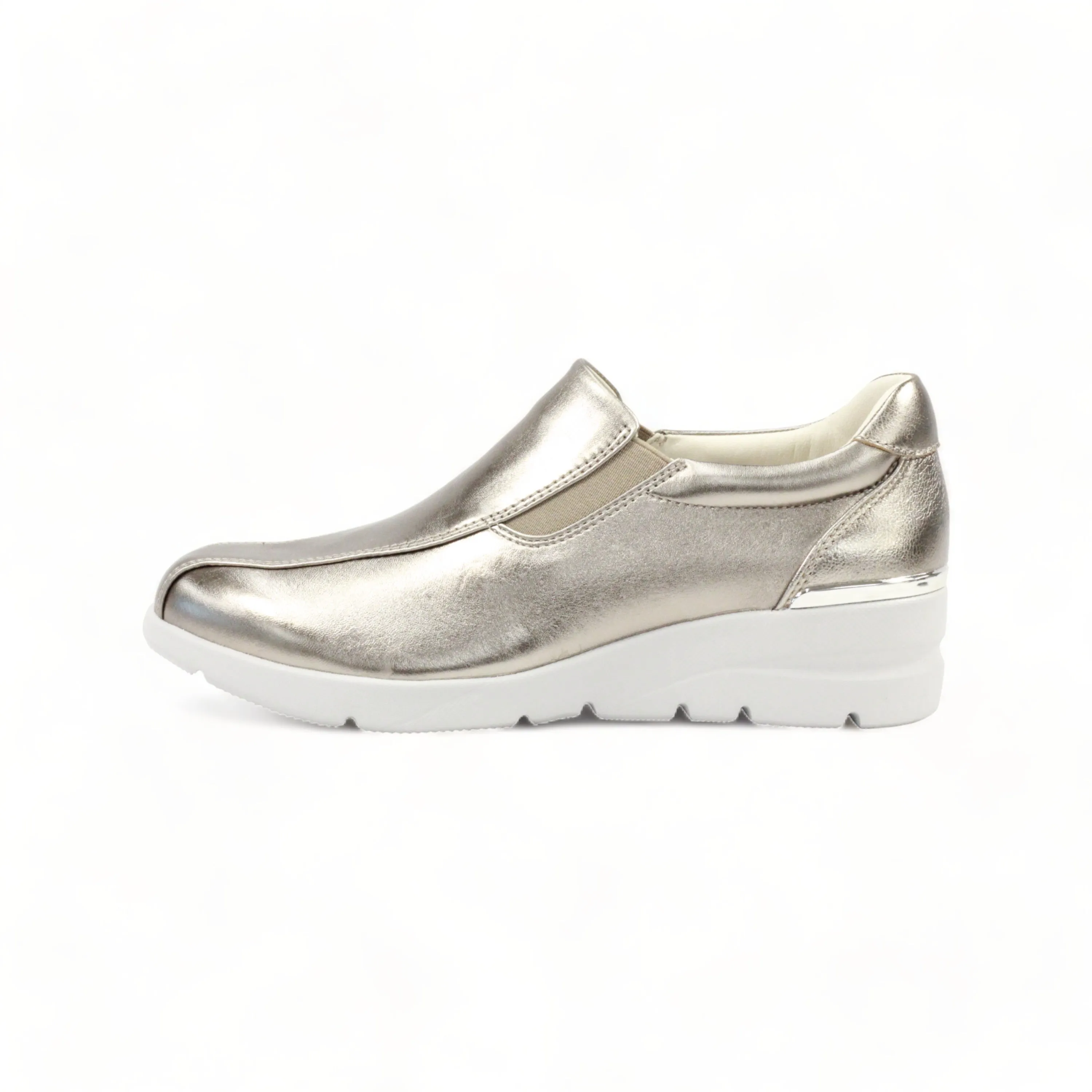 Lightweight Stretch Women's Sheepskin Slip-On Elevated Sneakers #FJ118