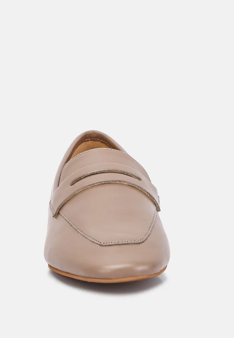 Liliana Classic Leather Penny Loafers