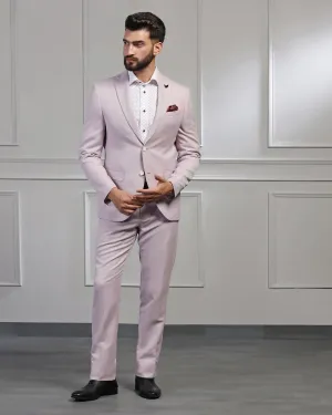 Linen Two Piece Lavender Textured Formal Suit - Mineral