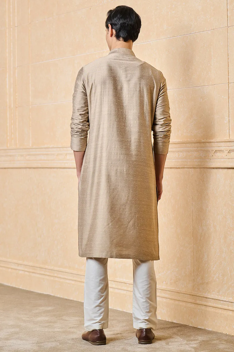 Medium Grey Jacquard Kurta