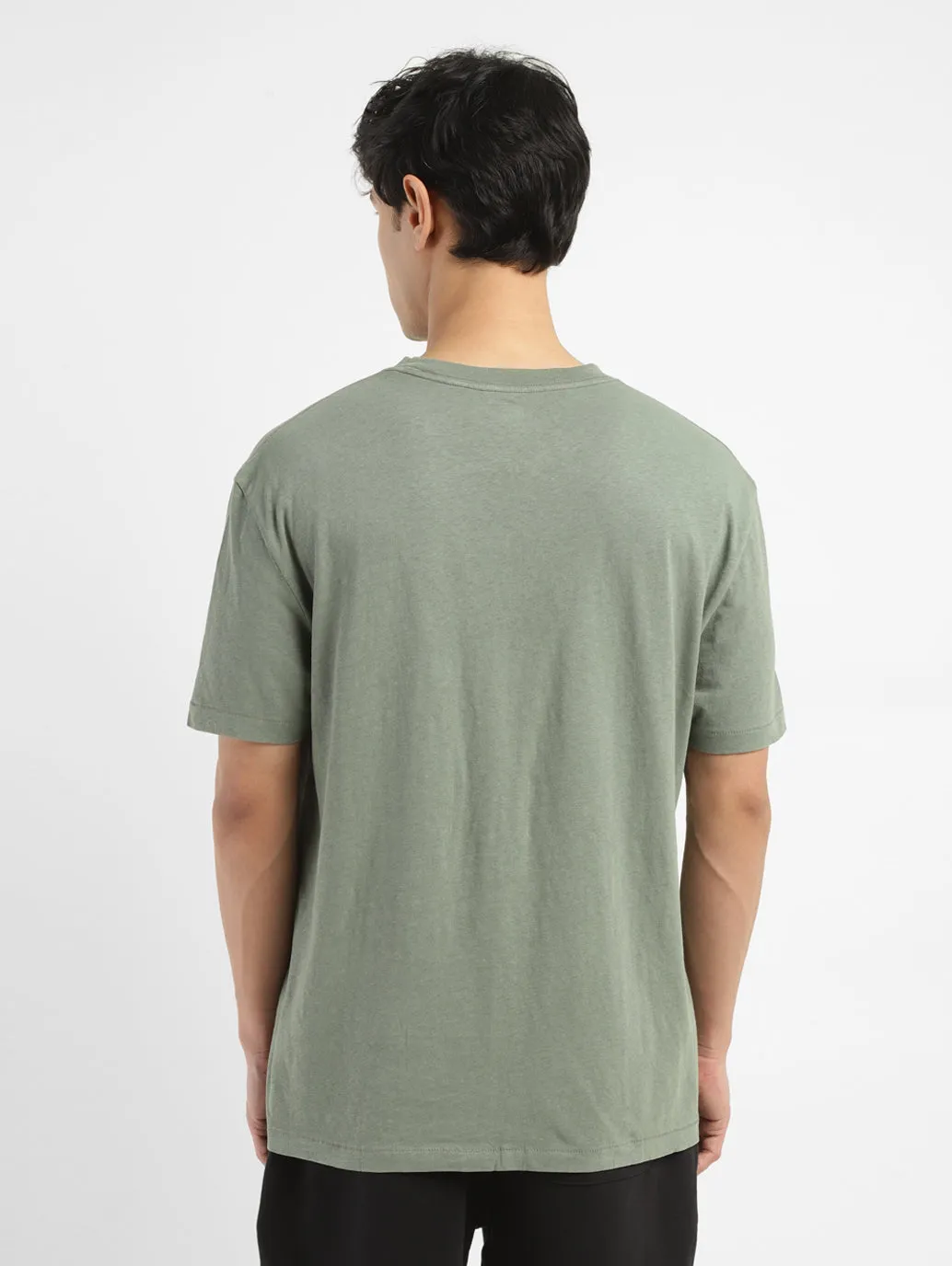 Men's Embroidered Round Neck T-shirt