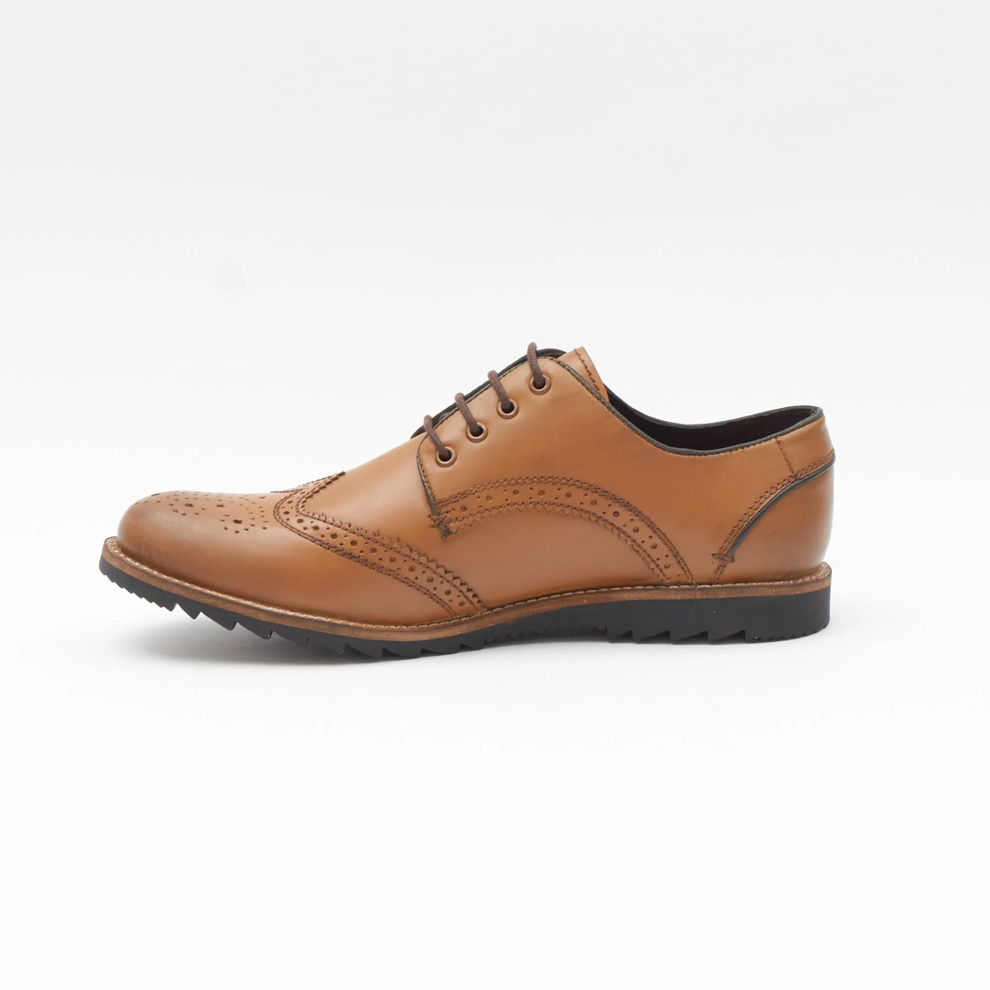 Mens Leather Formal Shoes-50623_Tan