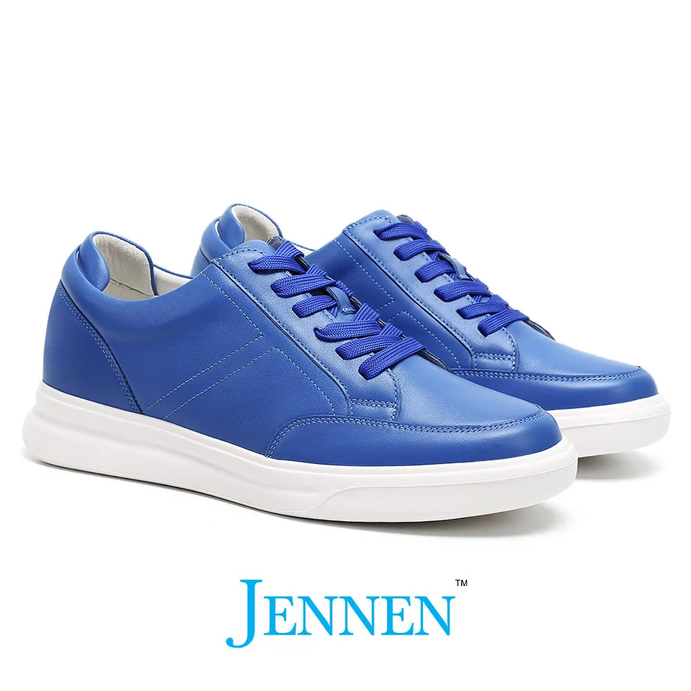 Mr. Federer 7cm | 2.8 inches Blue Sporty Elevated Sneakers