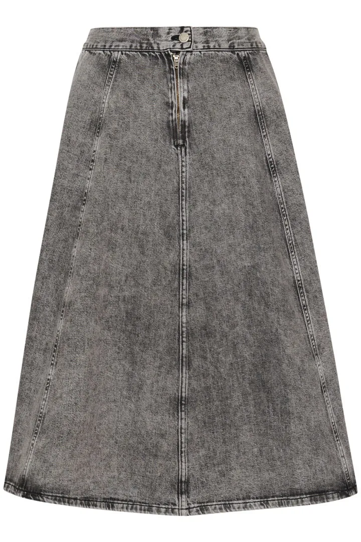 My Essential Wardrobe Malo Skirt in Medium Grey