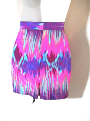 NEW NWT MATTHEW WILLIAMSON ESCAPE Silk SKORT Shorts 10 PURPLE SNAKE