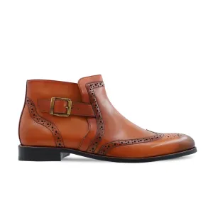 Pastav - Men's Busnish Tan Calf Leather Jodhpur