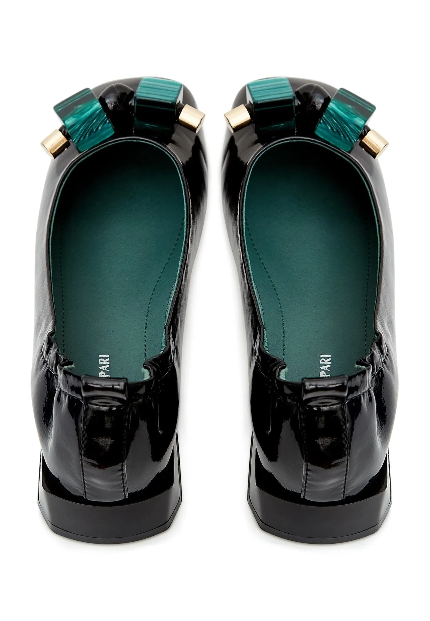 Patent Leather Ballerinas - Black