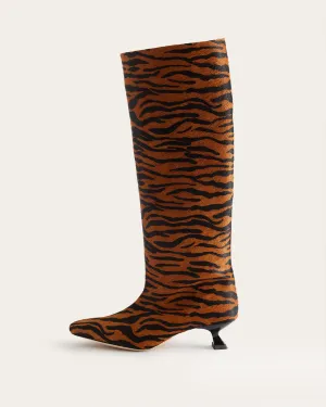 Pillar Boots Calfhair Print Brown