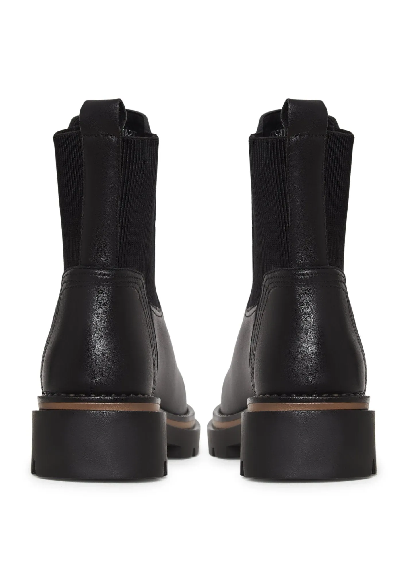 Platform Classic Ankle Boots - Black