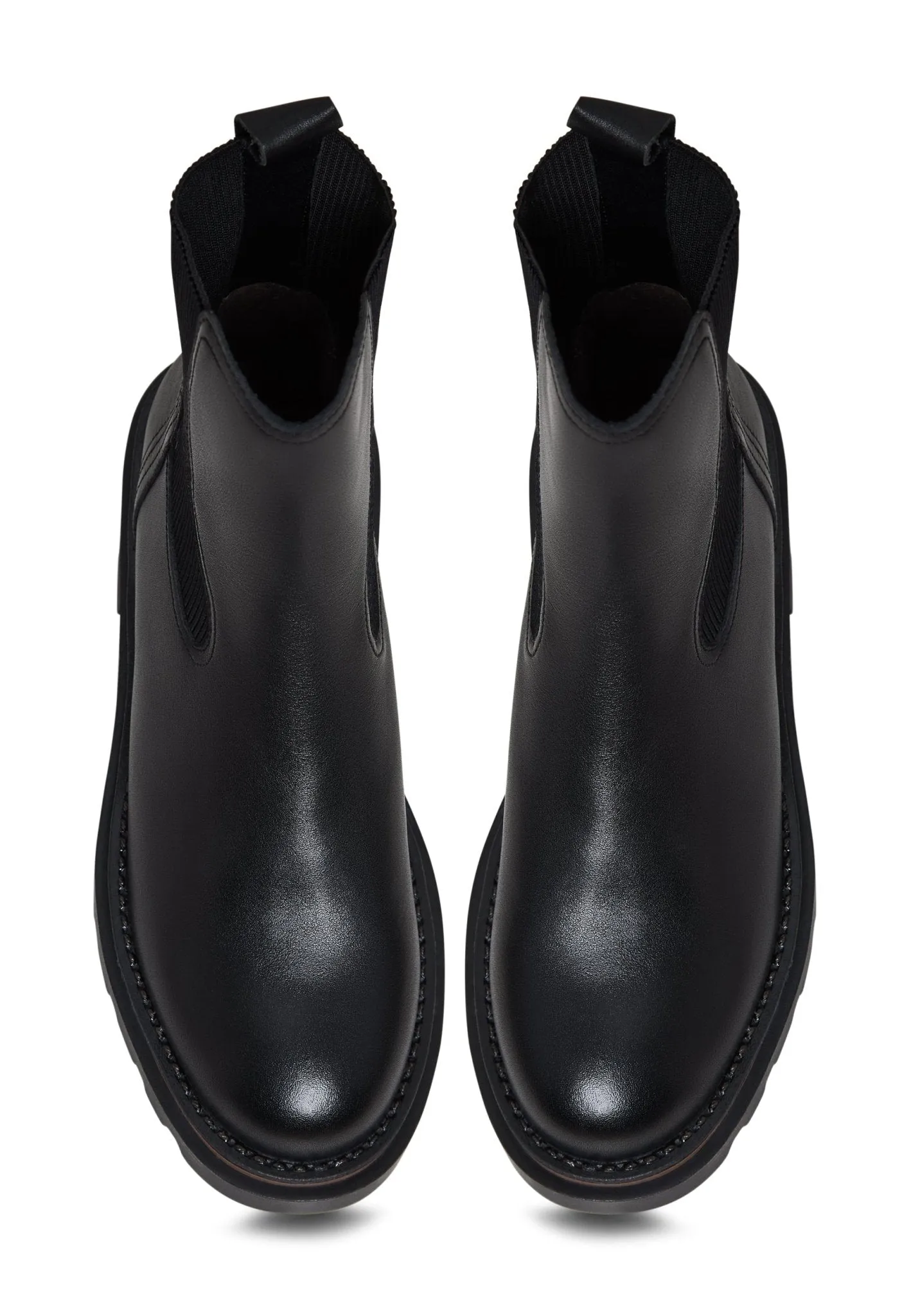 Platform Classic Ankle Boots - Black