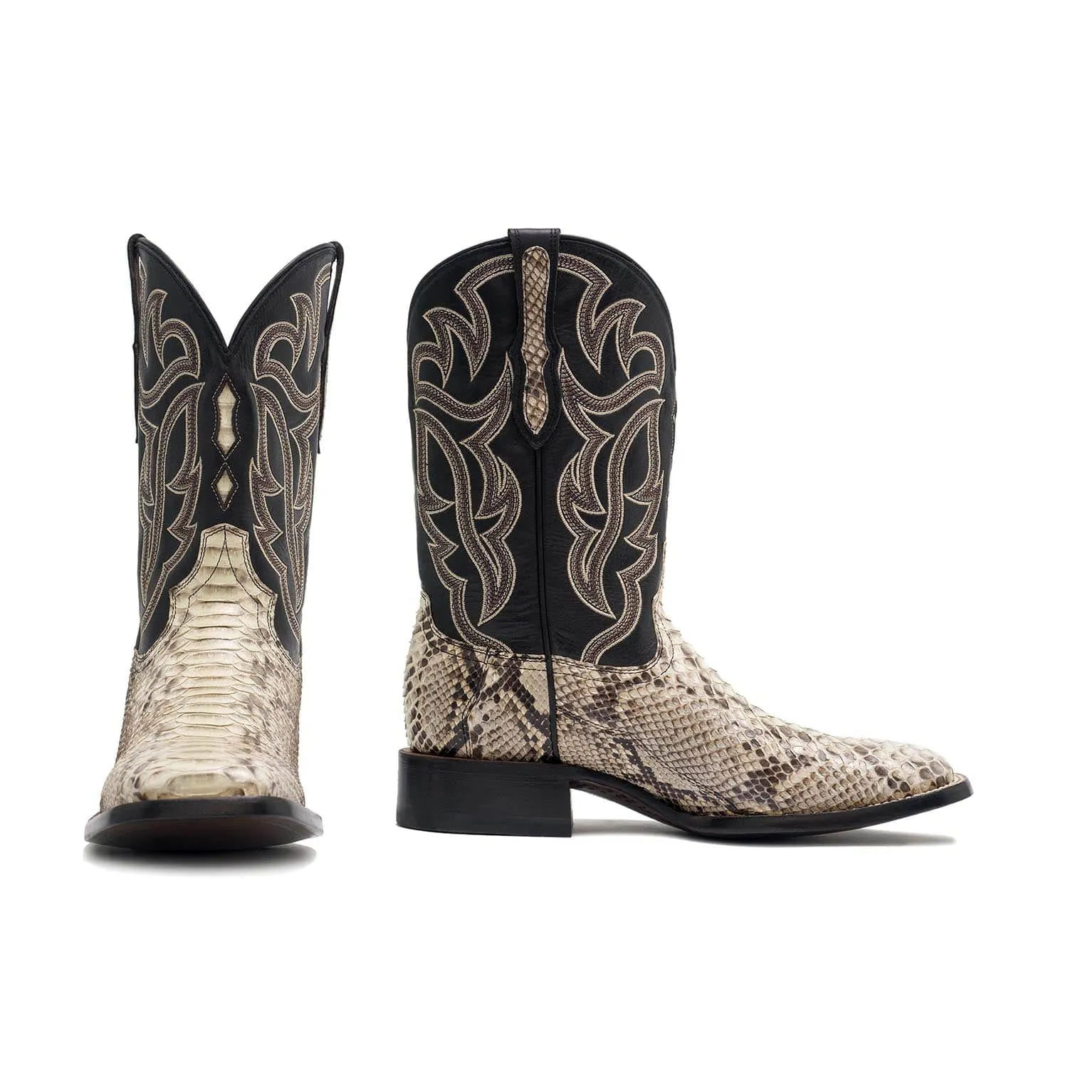 Rujo Boots Men's The Preston Ivory Python Boots