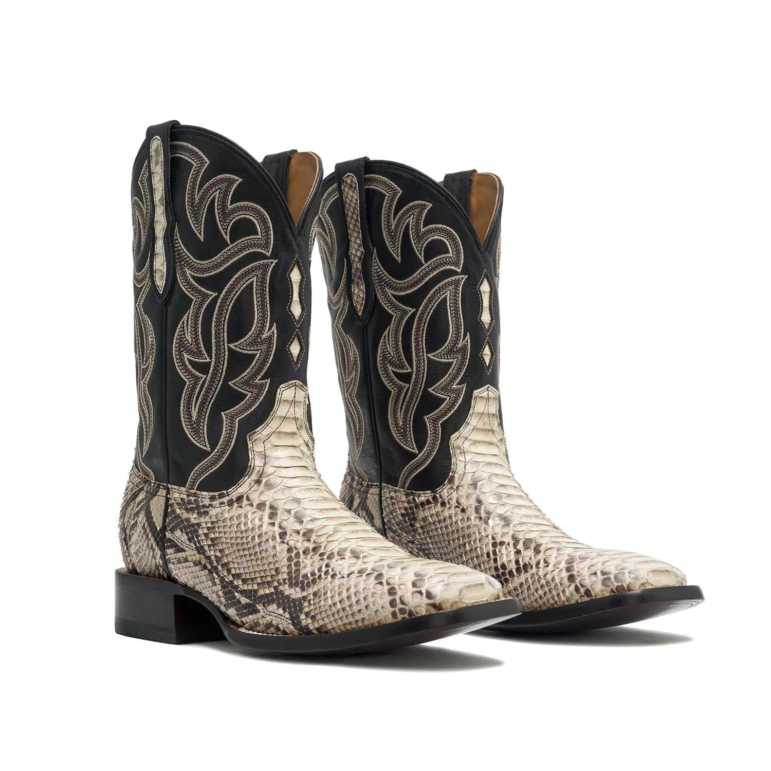 Rujo Boots Men's The Preston Ivory Python Boots