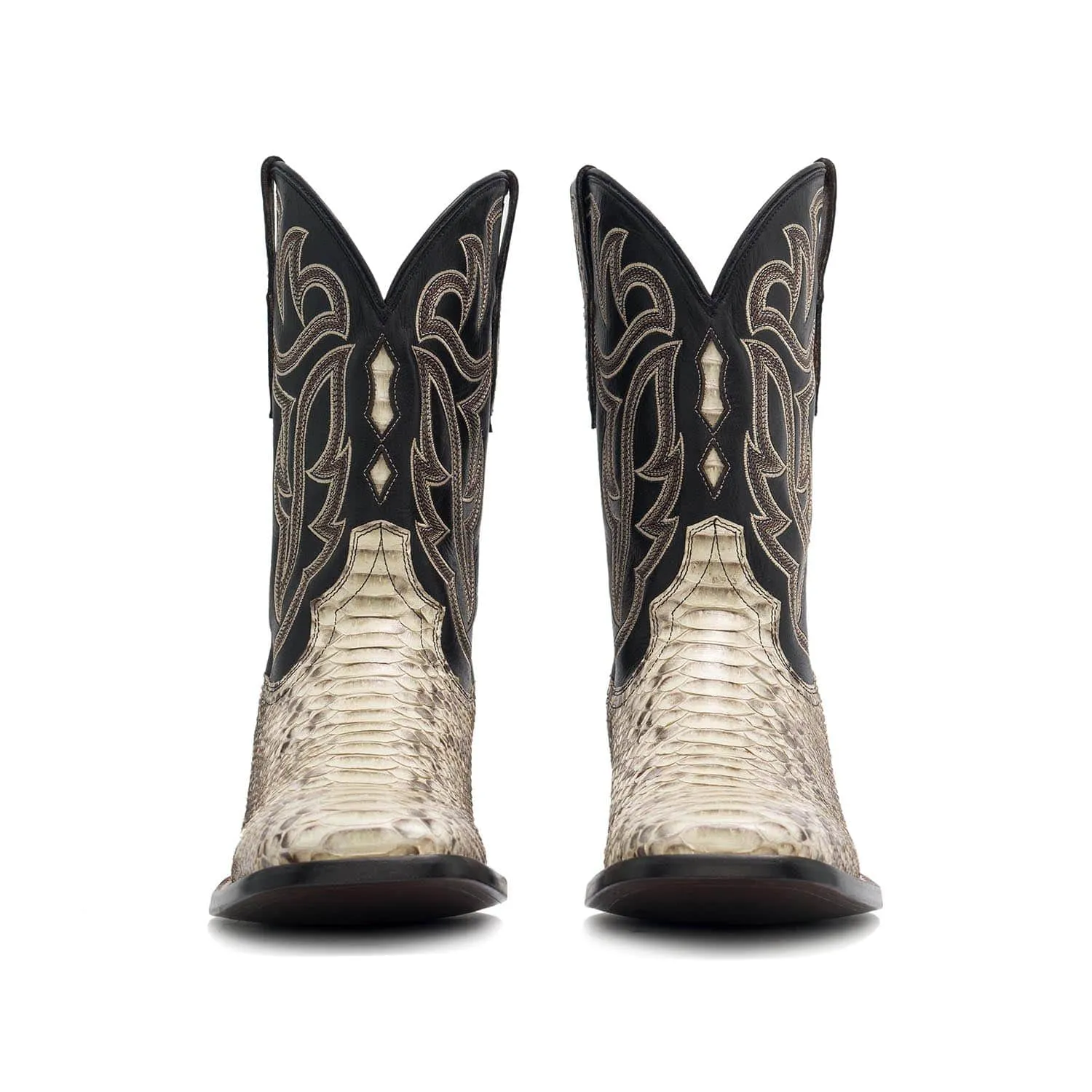 Rujo Boots Men's The Preston Ivory Python Boots