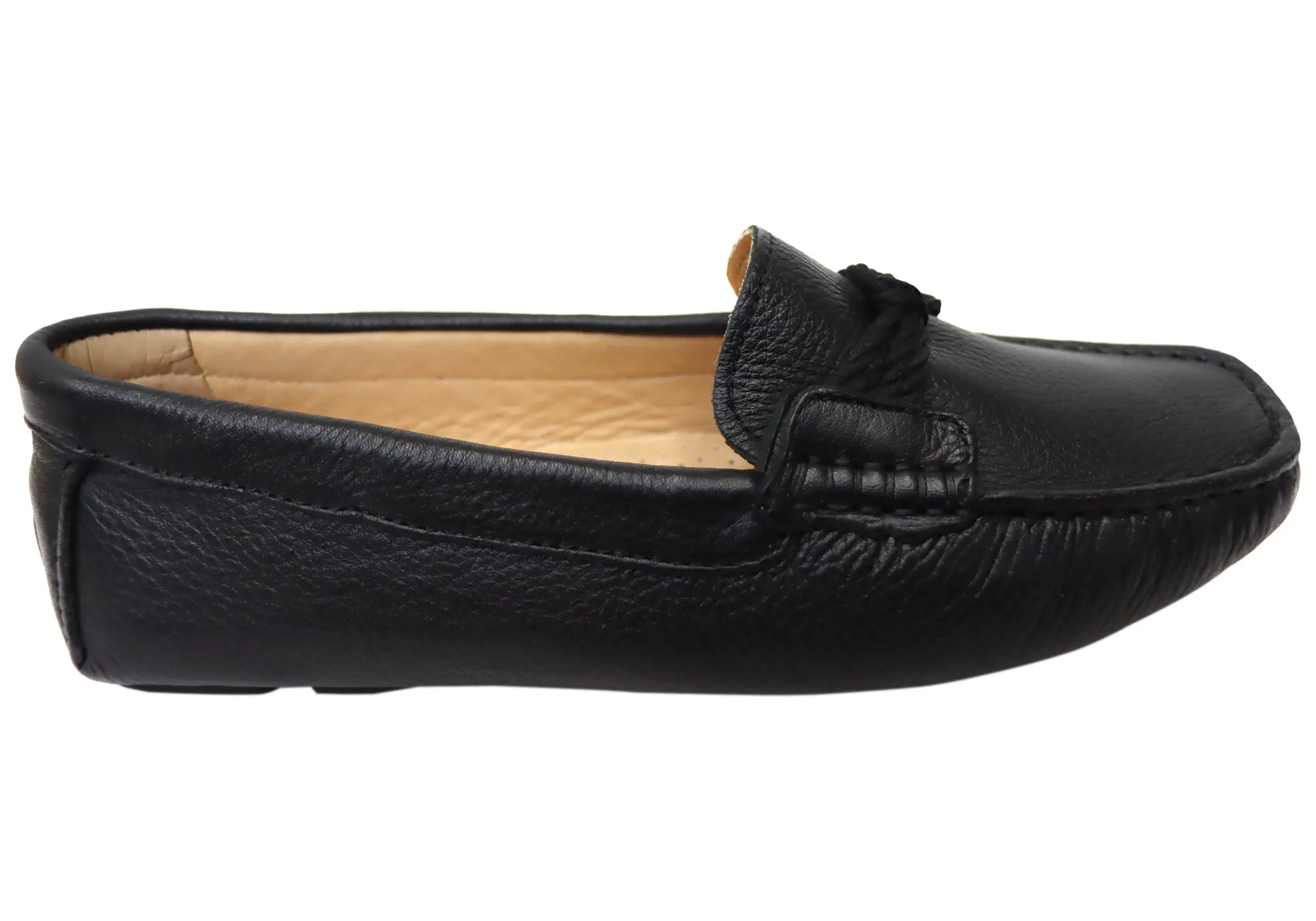 Savelli Erin Womens Comfortable Leather Loafers Shoes Made In Brazil