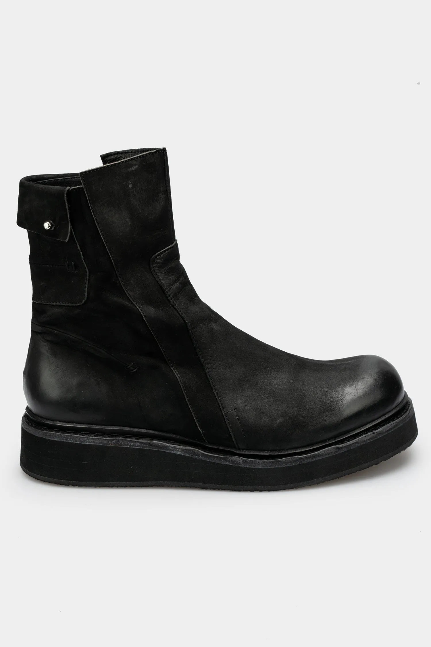 Side zip creeper boots