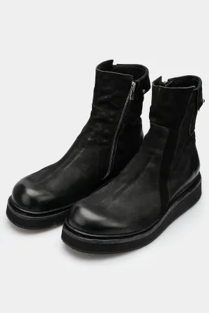 Side zip creeper boots