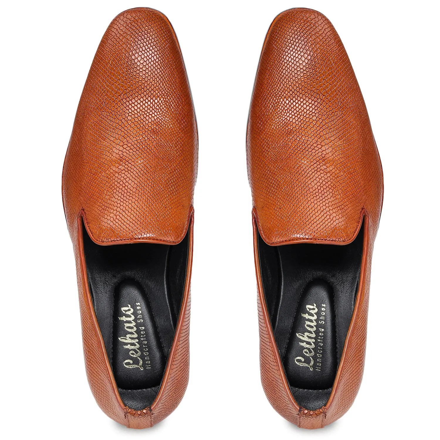 Venetian Loafers - Python Cognac