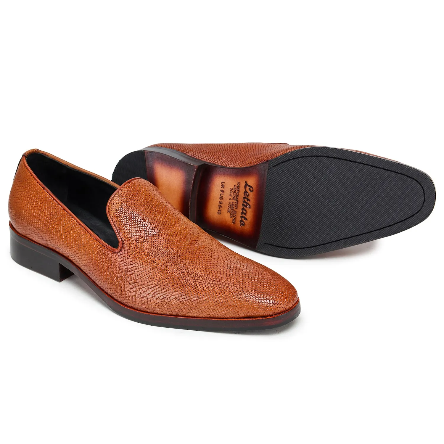 Venetian Loafers - Python Cognac