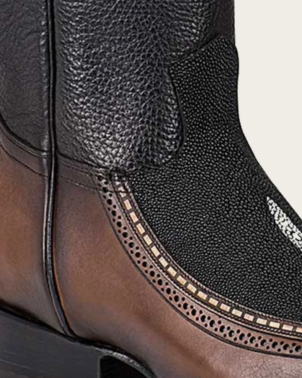 Western black stingray boot