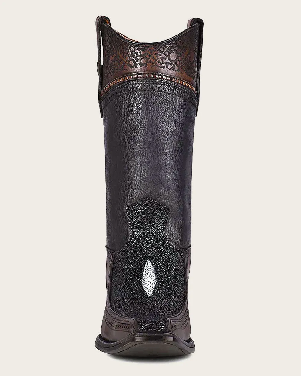 Western black stingray boot