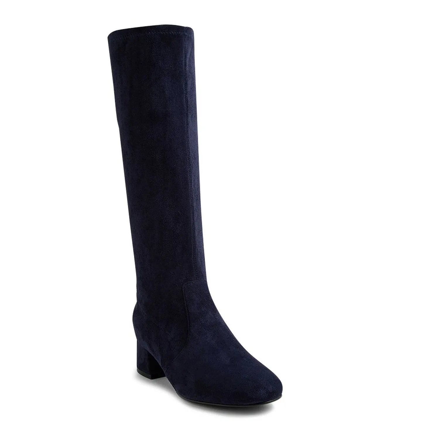 ZURY W - NAVY STRETCH MICROSUEDE