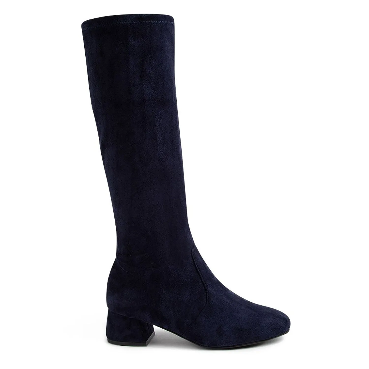 ZURY W - NAVY STRETCH MICROSUEDE